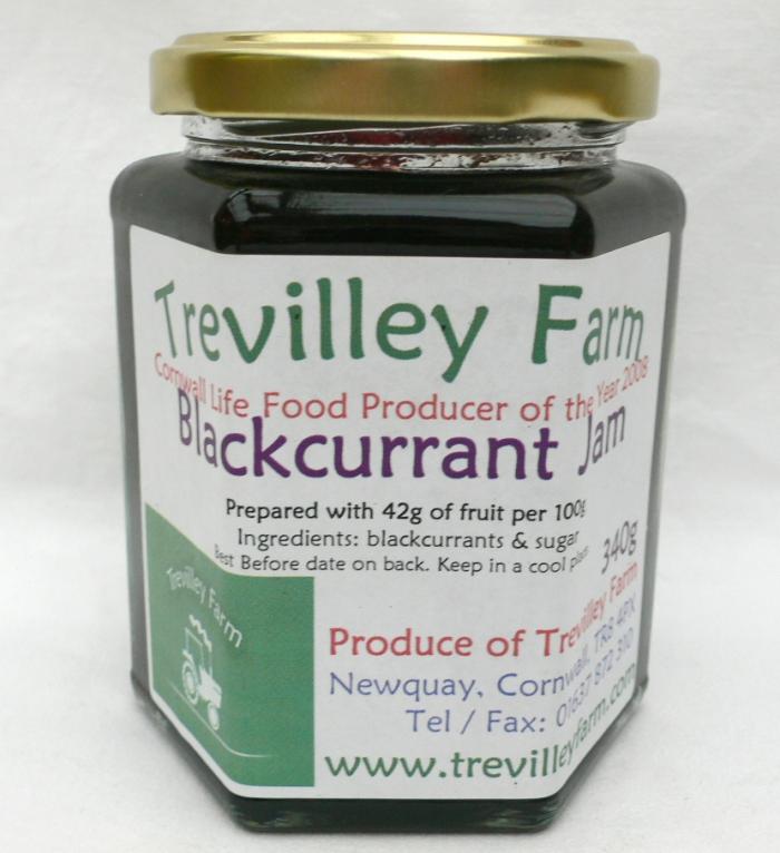 Blackcurrant Jam 340g | Trevilley Farm